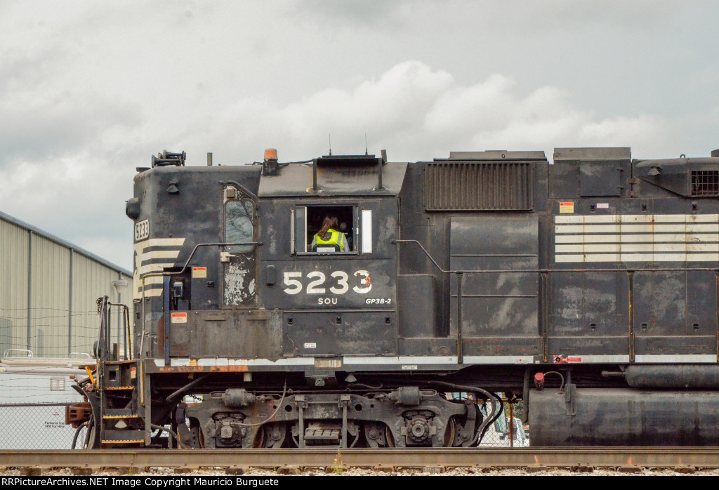 NS GP38-2 High nose Locomotive in the yard